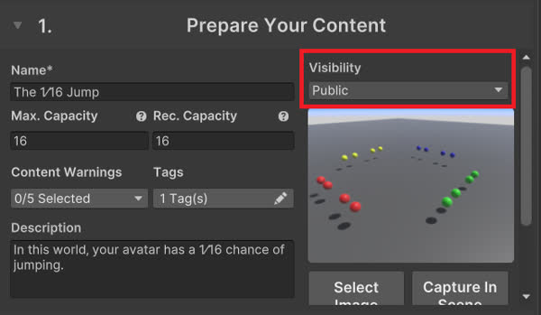 パブリックでアップロード