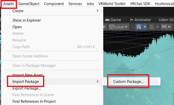 3Dモデルデータをインポート